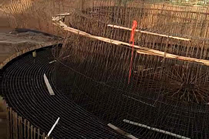 焦作砼烟囱新建施工现场