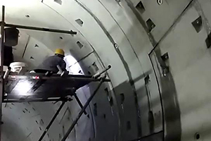 焦作地铁堵漏现场视频